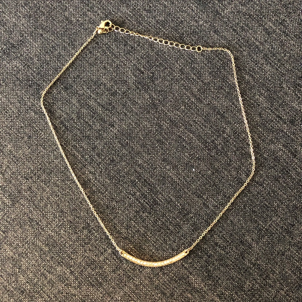 Gold Smiling Necklace - Picture 2 of 4
